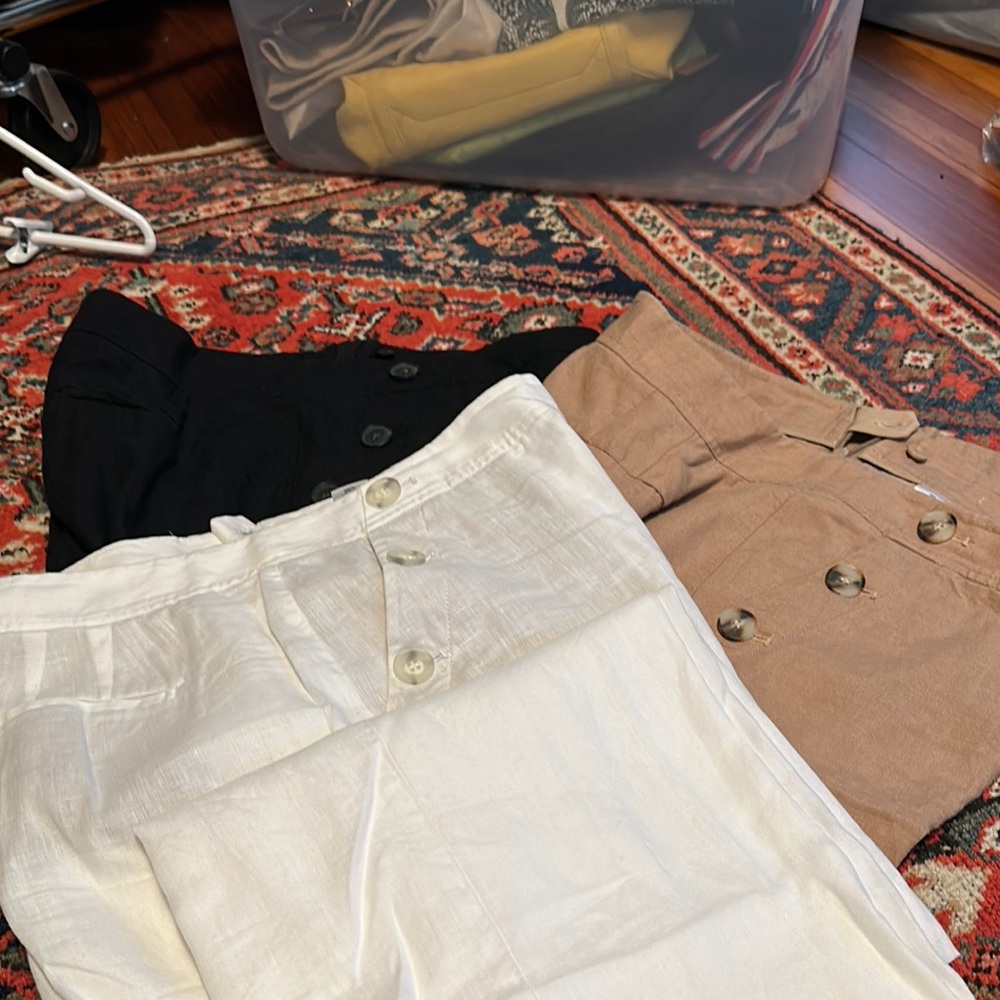 Stylish Black, Tan, and Cream Pants